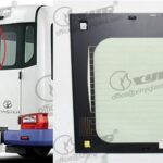 LH RR OPENING DOOR HEATED - GREEN (WITH MIRROR)